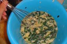 Spinach and Gouda Quiche Filling